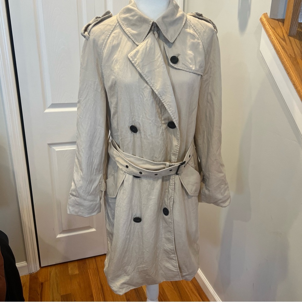 Coach Drapey Trench Coat Size M F29071